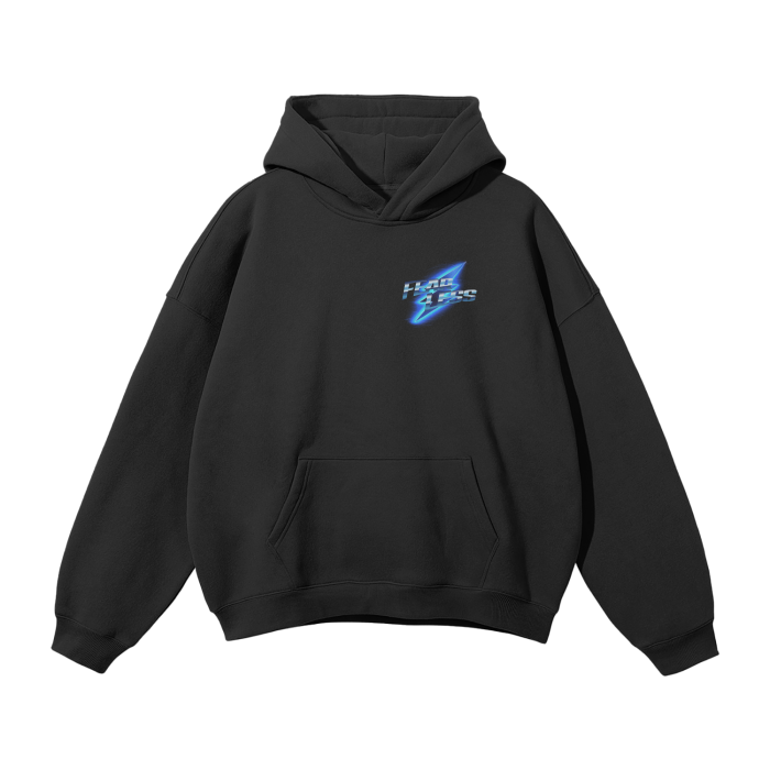 Fearless LI Unisex Oversized Solid Color Fleece Hoodie