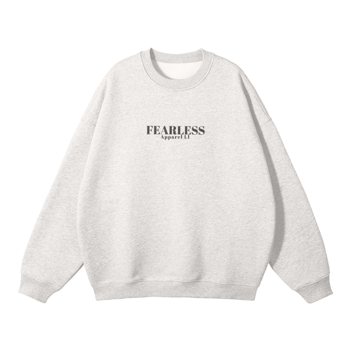 Fearless Apparel Line Streetwear Unisex Solid Color Fleece Pullover