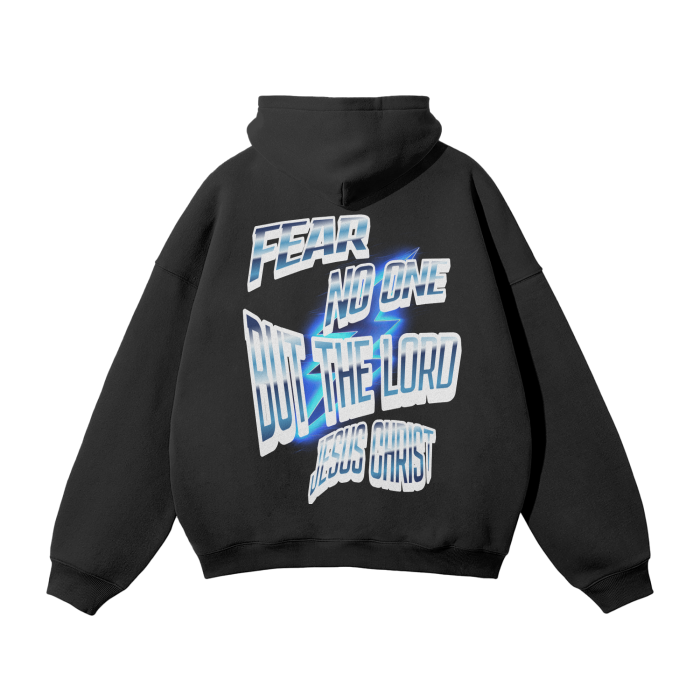 Fearless LI Unisex Oversized Solid Color Fleece Hoodie