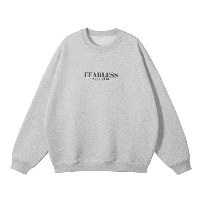 Fearless Apparel Line Streetwear Unisex Solid Color Fleece Pullover