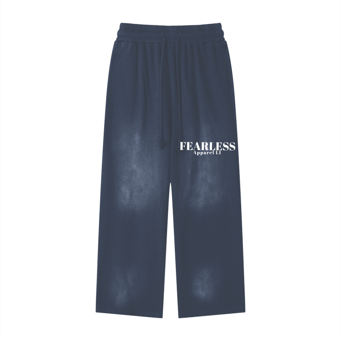 Fearless Li Effortless Athleisure Pure Cotton Handcrafted Monkey Wash Loose fit Sweatpants