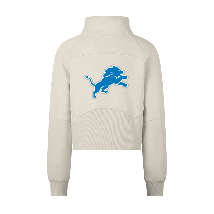 Detroit Lions FearlessLI Cropped Half-Zip Hoodie