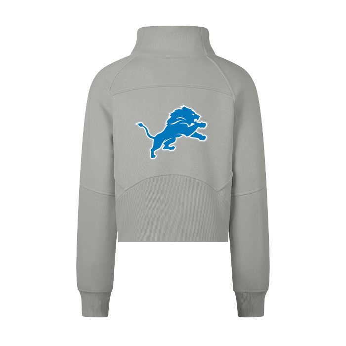 Detroit Lions FearlessLI Cropped Half-Zip Hoodie