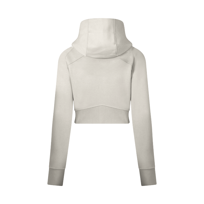 FearlessLi Cropped Zip-Through Hoodie