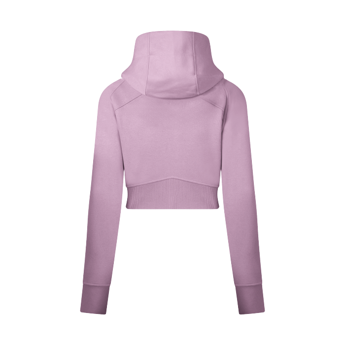 FearlessLi Cropped Zip-Through Hoodie