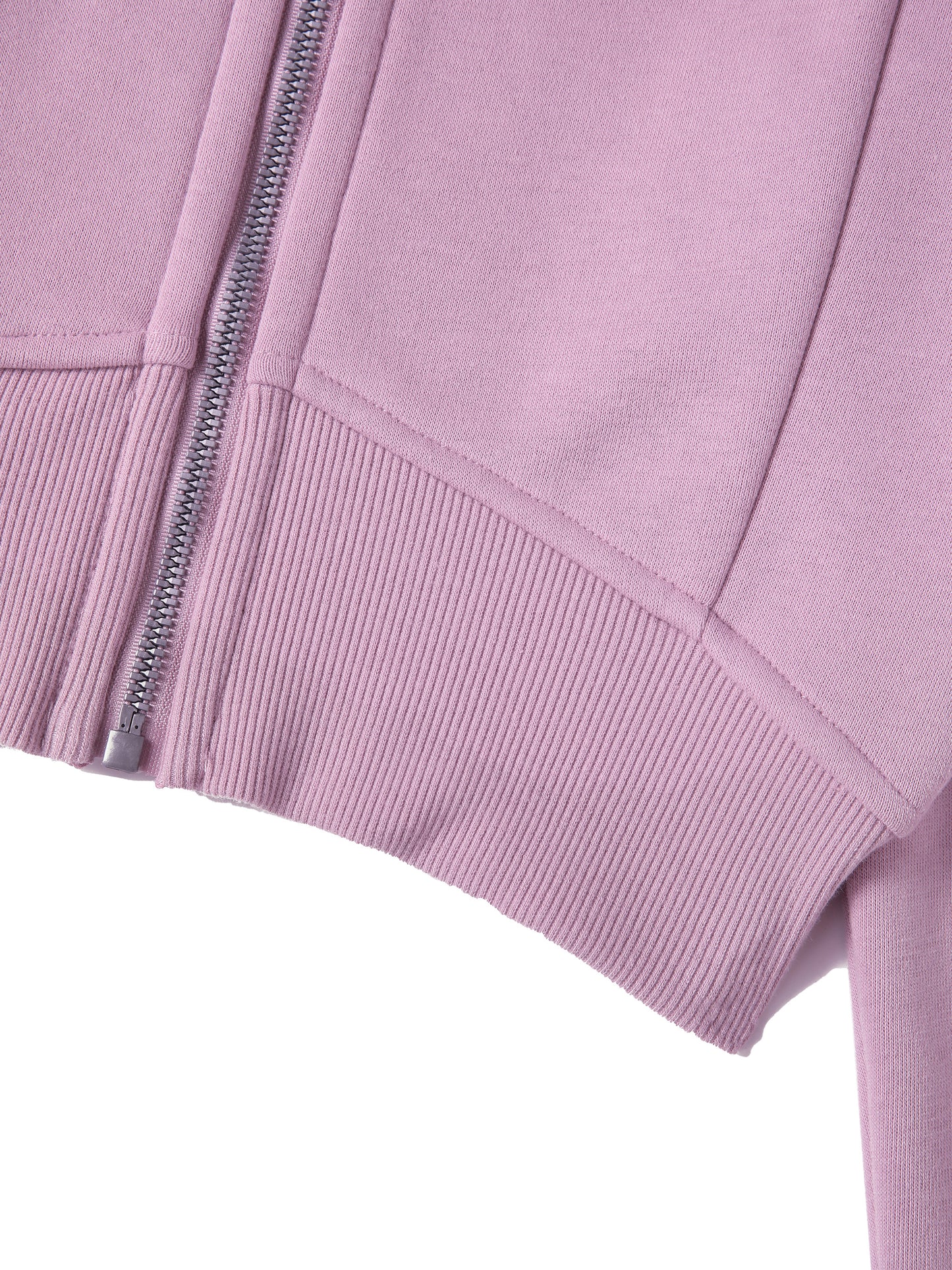 FearlessLi Cropped Zip-Through Hoodie