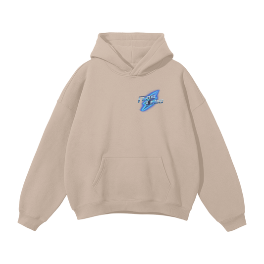 Fearless LI Unisex Oversized Solid Color Fleece Hoodie