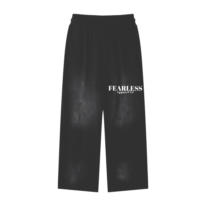 Fearless Li Effortless Athleisure Pure Cotton Handcrafted Monkey Wash Loose fit Sweatpants