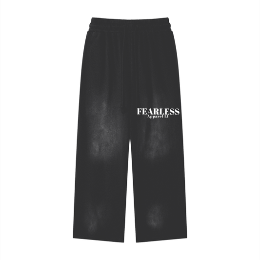 Fearless Li Effortless Athleisure Pure Cotton Handcrafted Monkey Wash Loose fit Sweatpants