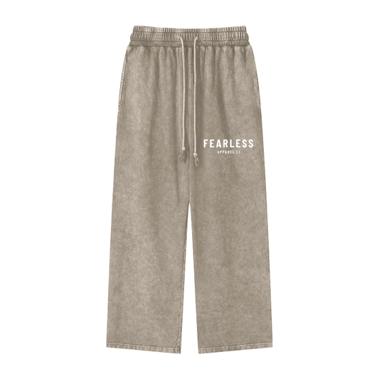 Fearless Li Acid Wash Straight Leg Pants